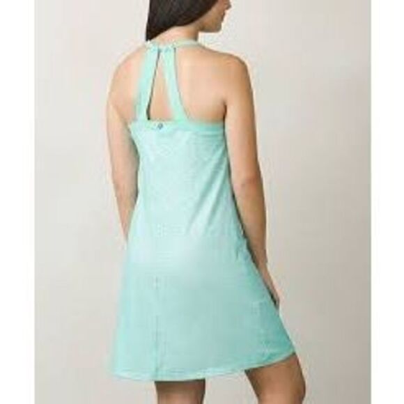 prAna Succulent Green Synergy Cantonese Dress Sz XL - Picture 2 of 12